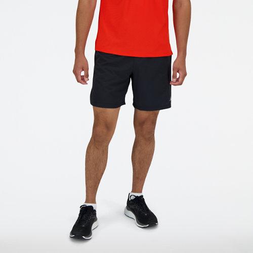 New Balance Men's RC Short 7" in Black Polywoven, size Small on Productcaster.