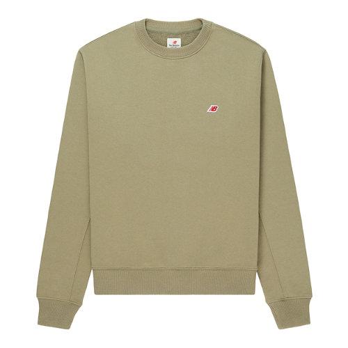 New Balance Hombre MADE in USA Core Crewneck Sweatshirt in Verde/vert, Cotton Fleece, Talla XL on Productcaster.