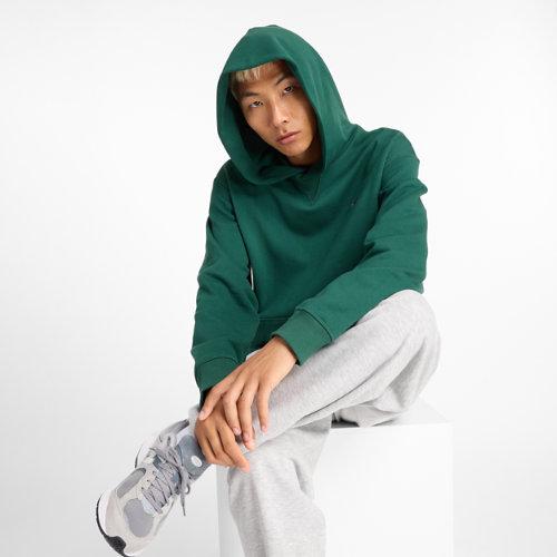 New Balance Herren Athletics French Terry Hoodie in Green, Cotton Fleece, Größe M on Productcaster.