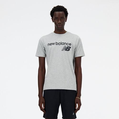 New Balance Men's Sport Essentials Graphic T-Shirt 4 en Gris, Cotton, Talla S on Productcaster.