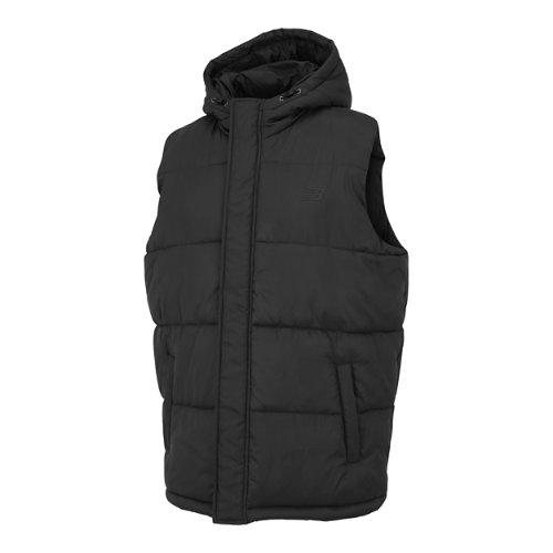 New Balance Mænd Puffer Vest i Black Nylon, Størrelse Ekstra Lille on Productcaster.