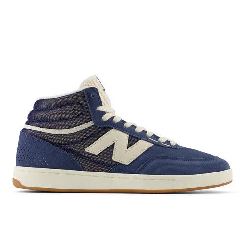 New Balance Herren Schuhe NB Numeric 440 High V2 in Blau/Beige, Suede/Mesh, Größe 42.5 on Productcaster.