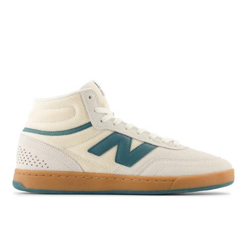 New Balance Herren Schuhe NB Numeric 440 High V2 in Weiß/Grün, Suede/Mesh, Größe 40 on Productcaster.