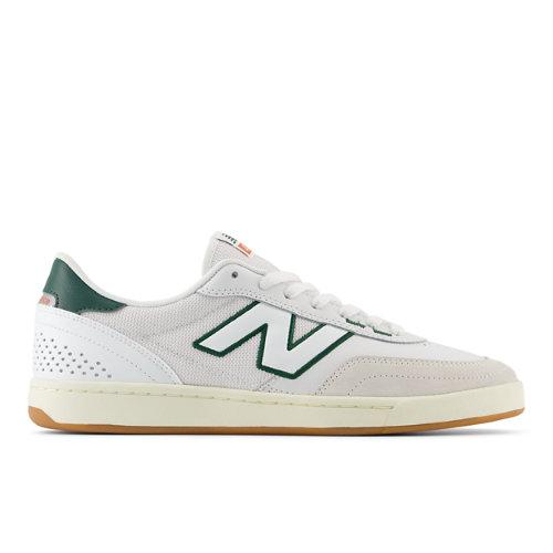 New Balance Men's NB Numeric 440 V2 in White/Green Suede/Mesh, size 46.5 on Productcaster.