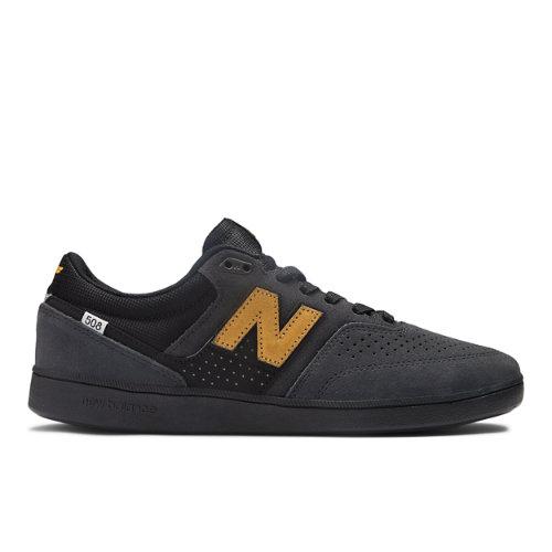 New Balance Homme NB Numeric Brandon Westgate 508 en Noir/Jaune, Suede/Mesh, Taille 44.5 Large on Productcaster.