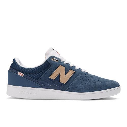 New Balance Homme NB Numeric Brandon Westgate 508 en Bleu/Blanc, Suede/Mesh, Taille 43 Large on Productcaster.