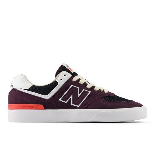 New Balance Hombre NB Numeric 574 Vulc en Morada/Blanca, Suede/Mesh, Talla 42.5 - Zapatillas de Skate on Productcaster.