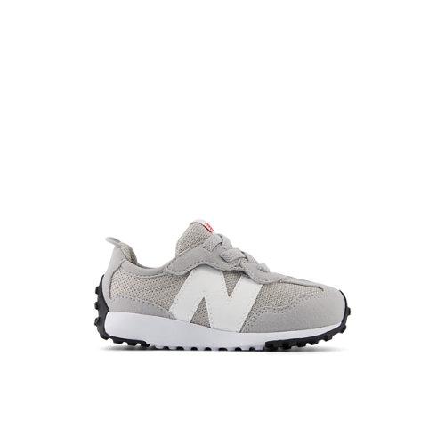 New Balance Niños 327 NEW-B HOOK & LOOP in Gris/Blanca, Synthetic, Talla 23.5 on Productcaster.