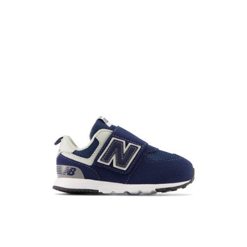 New Balance Enfant 574 NEW-B Hook & Loop en Blue/White, Synthetic, Taille 27.5 on Productcaster.