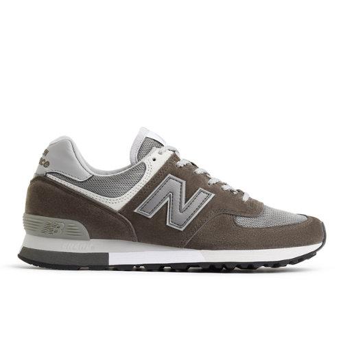 New Balance Unisex MADE in UK 576 in Grigio/Bianca, Suede/Mesh, Taglia 39.5 on Productcaster.