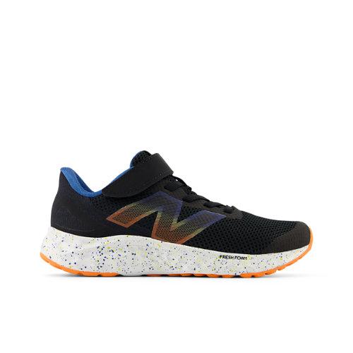 New Balance Criança Fresh Foam Arishi v4 Bungee Lace with Top Strap in Preto, Synthetic, Tamanho 28 on Productcaster.