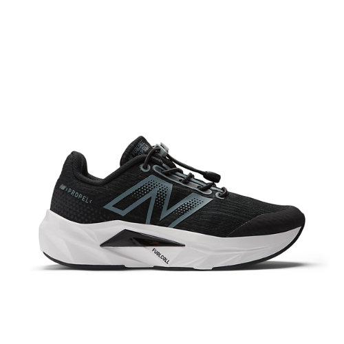 New Balance Bambino Bungee FuelCell Propel v5 in Nero/Grigio, Synthetic, Taglia 28 - Scarpe Running on Productcaster.