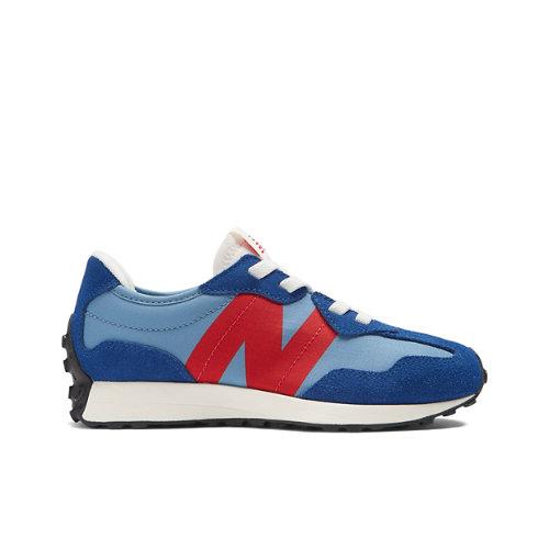 New Balance Kinder 327 in Blau/Rot, Synthetic, Größe 33.5 on Productcaster.