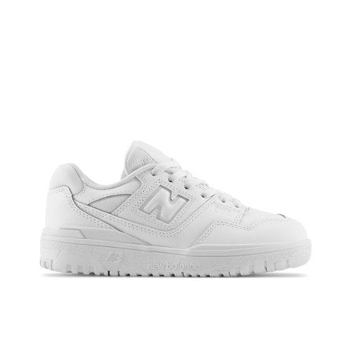 New Balance Niños 550 in Blanca/blanc, Leather, Talla 28.5 on Productcaster.