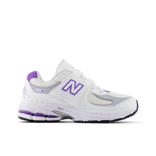 New Balance Barn 2002 i White/Purple Synthetic, Storlek 31 on Productcaster.