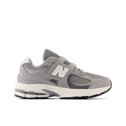 New Balance Kinder 2002 Hook & Loop in Grau, Leather, Größe 33 on Productcaster.