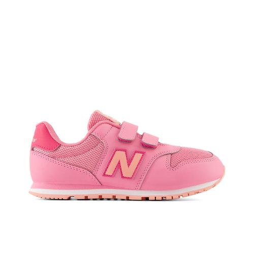 New Balance Kids' 500 Hook & Loop en Rose, Synthetic, Taille 33 on Productcaster.