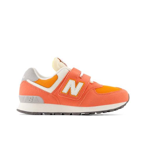 New Balance Enfant 574 HOOK & LOOP en Rouge/Blanc, Synthetic, Taille 32 on Productcaster.