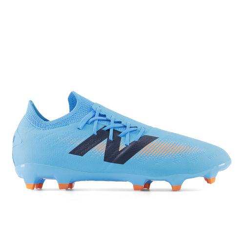 New Balance Unisex FURON DESTROY FG V7+ in Azul/Naranja, Synthetic, Talla 45 on Productcaster.