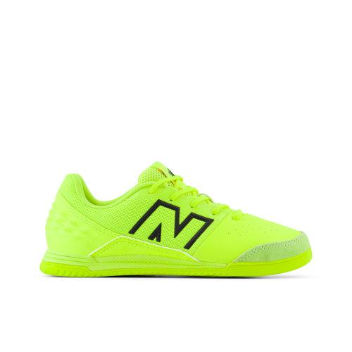 New Balance Kids' Audazo Command Junior IN V6 in Yellow/Black Synthetic, size 13 on Productcaster.