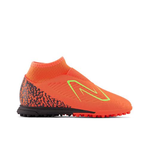 New Balance Niños Tekela v4 Magique Junior TF en Naranja/Negro/Verde, Synthetic, Talla 37.5 on Productcaster.