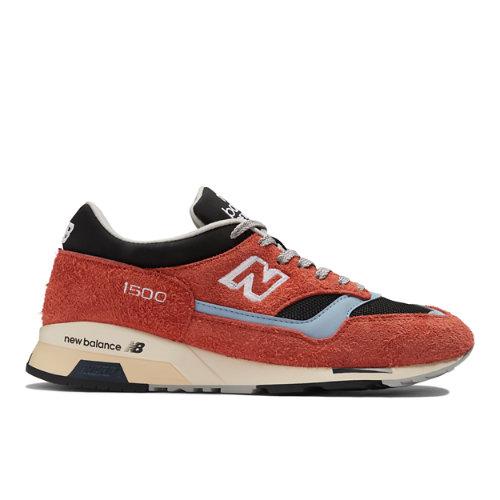 New Balance Unisex MADE in UK 1500 in Orange/Black/Blue/Yellow Suede/Mesh, size 4.5 on Productcaster.