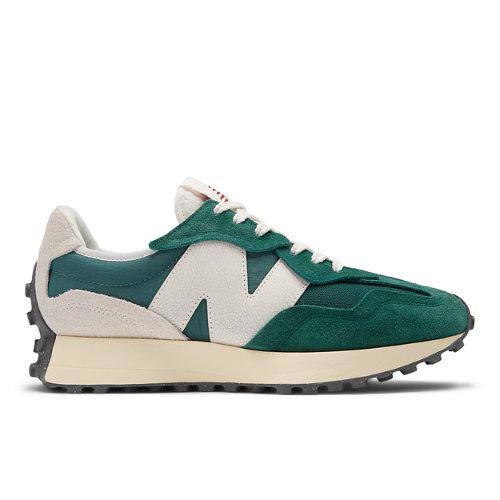 New Balance Unisex 327 in Green Suede/Mesh, size 11 on Productcaster.