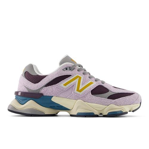 New Balance Unisex 9060 in Purple/Brown/Blue, Suede/Mesh, Größe 37 on Productcaster.