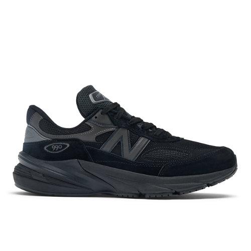 New Balance Unisex Made in USA 990v6 in Schwarz, Leather, Größe 38 on Productcaster.