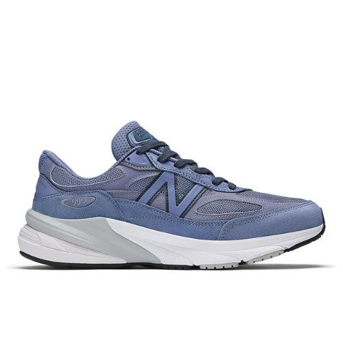 New Balance Unisex Made in USA 990v6 in Purple/Blue, Leather, Größe 45 on Productcaster.