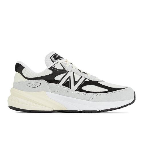 New Balance Unisex Made in USA 990v6 en Gris/Negro, Leather, Talla 38 on Productcaster.