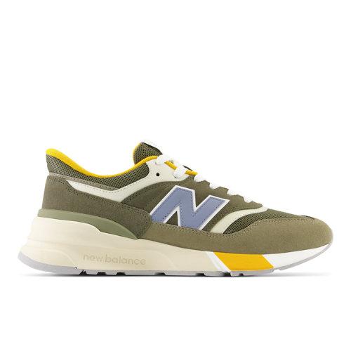 New Balance Unisexe 997R en Vert, Suede/Mesh, Taille 37 Large on Productcaster.