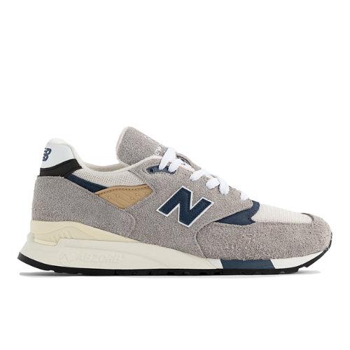 New Balance Unisex Made in USA 998 in Grau/Blau, Leather, Größe 42 on Productcaster.