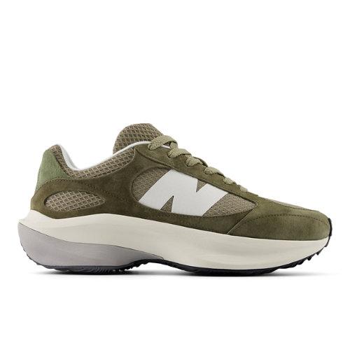 New Balance Unisex WRPD in Grün/Beige/Weiß, Suede/Mesh, Größe 40.5 on Productcaster.