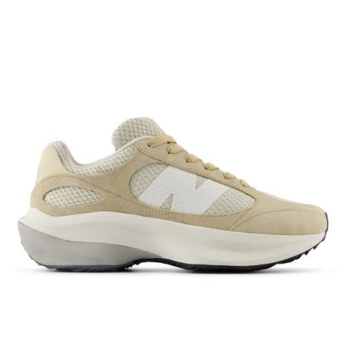 New Balance Unisex WRPD Runner Sneakers in Beige/Grey/White Suede/Mesh, size 37.5 on Productcaster.