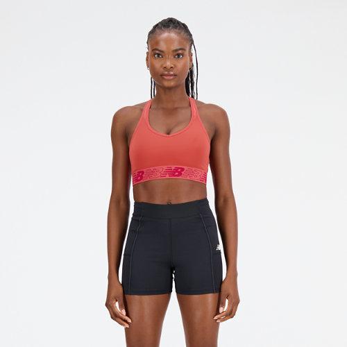 New Balance Damen NB Pace Bra 3.0 in Rot, Poly Knit, Größe S on Productcaster.