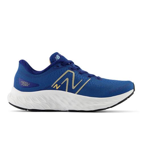 New Balance Femme Fresh Foam X Evoz ST Chaussures de Running en Blue/Beige/Orange, Synthetic, Taille 37.5 on Productcaster.