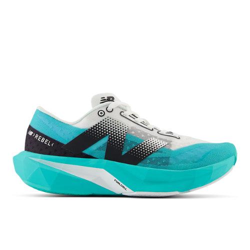 New Balance Mujer FuelCell Rebel v4 en Verde/Negro/Blanca, Synthetic, Talla 39 on Productcaster.