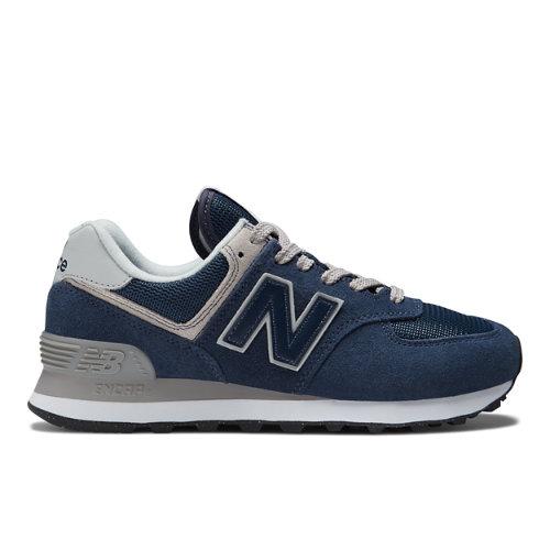 New Balance Donna 574 Core in Blu/Bianca, Suede/Mesh, Taglia 40.5 on Productcaster.