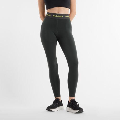 New Balance Kvinder NB Sleek High Rise Sport Legging 25 Inch; i Black Poly Knit, Størrelse Ekstra Stor - Sportstøj on Productcaster.