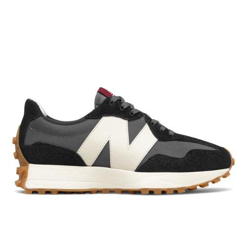 New Balance Femme 327 en Black/Beige, Synthetic, Taille 40.5 on Productcaster.