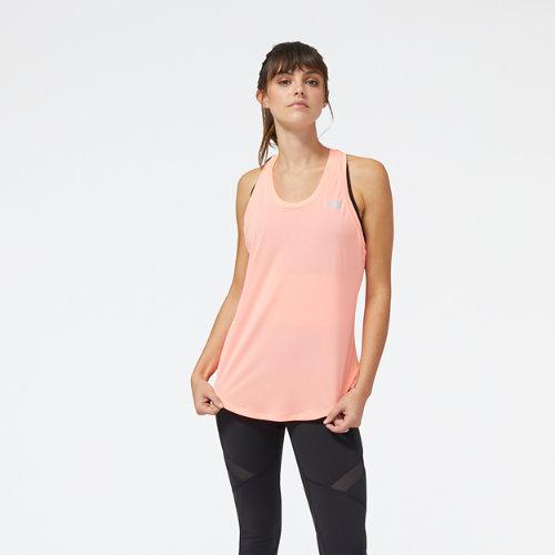 New Balance Femme Accelerate Tank en Pink, Poly Knit, Taille XS on Productcaster.