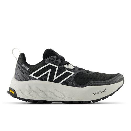 New Balance Femme Fresh Foam X Hierro v8 en Noir/Blanc/Gris, Synthetic, Taille 41 on Productcaster.