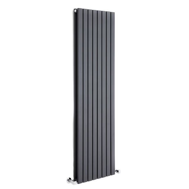 Design Radiator Verticaal Dubbel Paneel - Antraciet | 47,2cm x 178cm - 1930 Watt | Sloane van Hudson Reed on Productcaster.