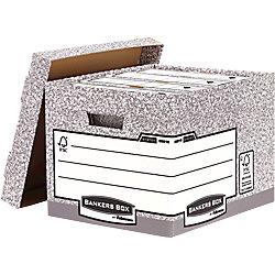 Bankers Box System Archive Boxes Grey 285(H) x 333(W) x 390(D) mm Pack of 10 on Productcaster.