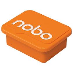 Nobo Whiteboard Magnets 1905327 22 x 18mm Orange Pack of 4 on Productcaster.