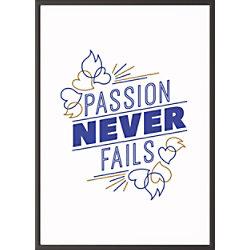 Paperflow Lijst met motiverende slogan "Passion Never Fails" 420 x 594 mm Kleurenassortiment on Productcaster.