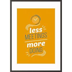 Paperflow Wandbild "Less meetings more doing" 297 x 420 mm on Productcaster.