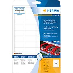 HERMA Weerbestendige Etiketten 4572 A4 Wit Rechthoekig 48,3 x 25,4 mm 20 Vellen van 44 Etiket on Productcaster.