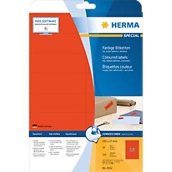 HERMA Farbige Multifunktionsetiketten 4552 Rot Rechteckig 105 x 37 mm 20 Blatt à 16 Etiketten on Productcaster.